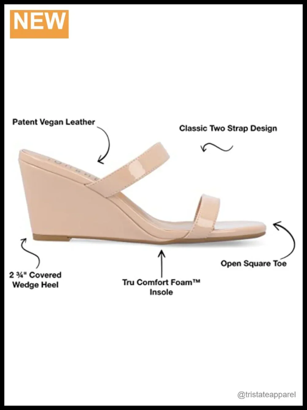 Comfort Foam Clover Wedge Sandals Ankle Strap Buckle Lightweight